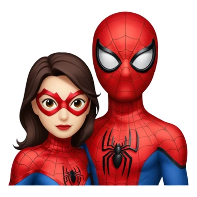 spider man and spider women sticker