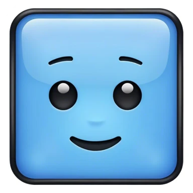 I want this '🟦' with the black color sticker