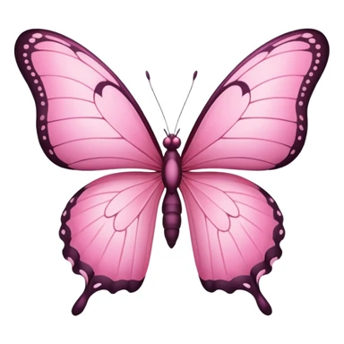 Pink butterfly sticker