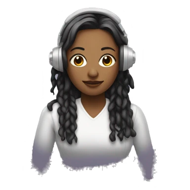 a wommen in techno muic  sticker