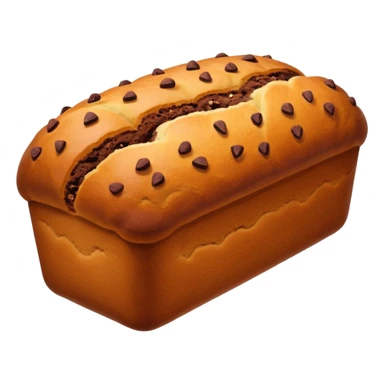 sweet bread long with cacao sticker