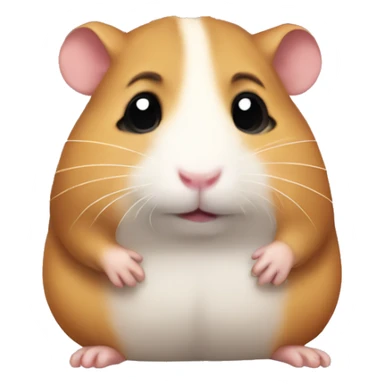 Sad just a girl hamster  sticker