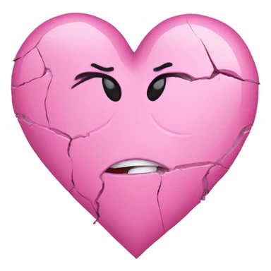 Heart pink broken  sticker