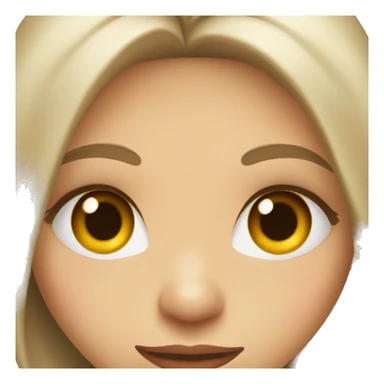 slavic girl with hazel eyes makeup smiling with teeth stands in profile sticker