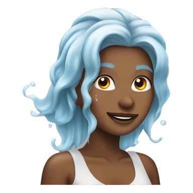 Pretty Woman Washing hair  sticker