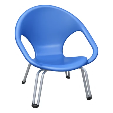 all white round plastic lawn chair with four legs sticker