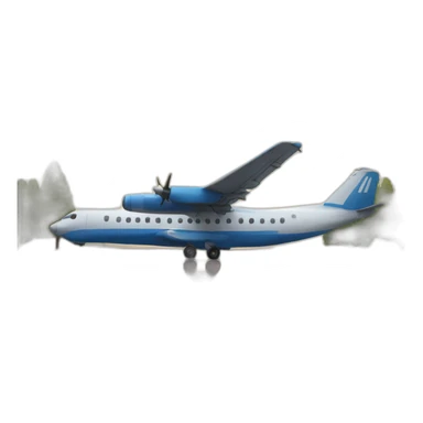 Plane at bus stop sticker