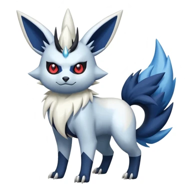 Zangoose-Jolteon-Absol-Meowstic-Fakémon-hybrid-creature (full body)  sticker