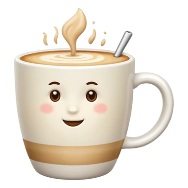 Pale creamy color coffe Latte  sticker
