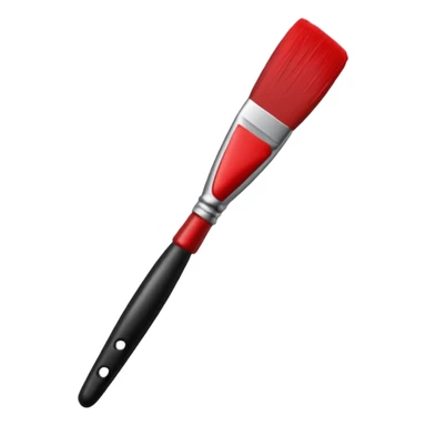 Red line painting brush sticker