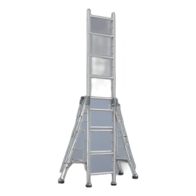 Aluminium scaffold high ladder sticker