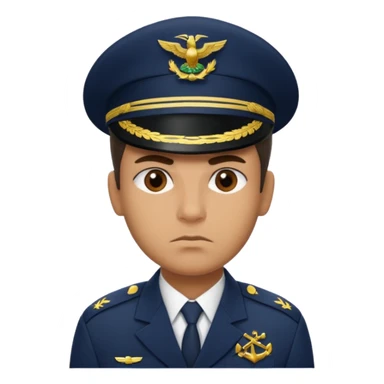 crie emojis de um militar do corpo de fuzileiros navais do brasil com cara de mau sticker
