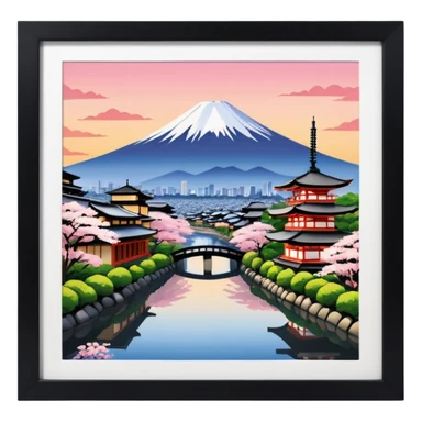 Japan aesthetic of kyoto sticker