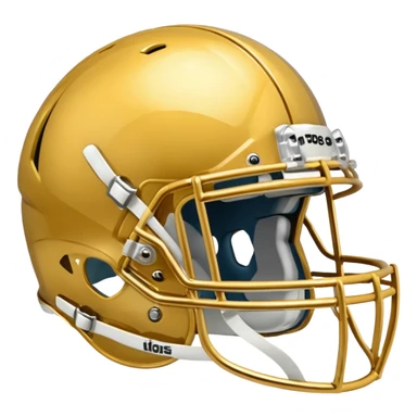 College football player helmet in gold color ( where is player face) sticker