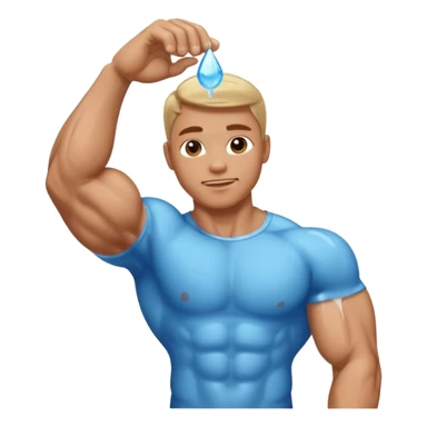 Water bicep sticker