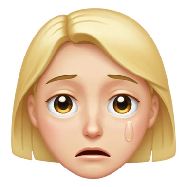 Fase crying with shine eyes  sticker