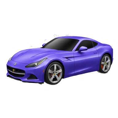 sports car on white background sticker