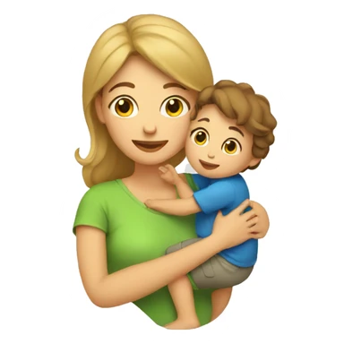 Mother with child  sticker