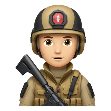 I want an emoji for a male special action force officer sticker