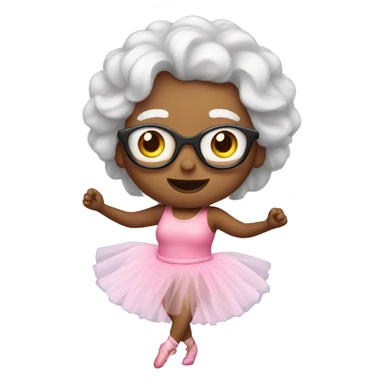 Grandma with a tutu dancing sticker