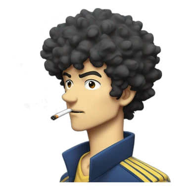 Spike Spiegel smoke a cigarette sticker