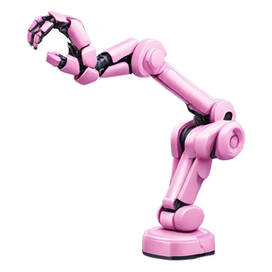 pink robotic arm sticker