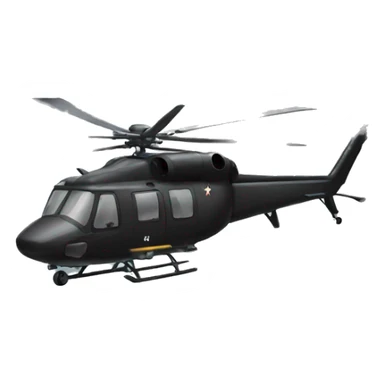 Black helicopter military  sticker