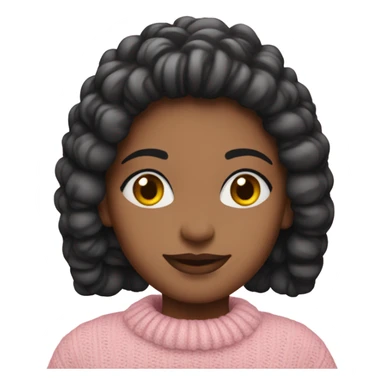 Coquette pink cropped sweater sticker