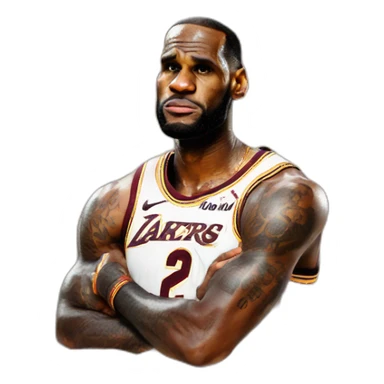 LeBron jams sticker