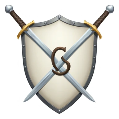 crossed swords  shield and cs on the shield   sticker