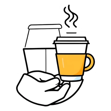 Me and my caffe in the morning sticker