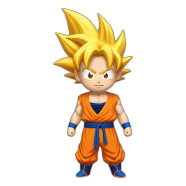 Goku chauve et malade sticker