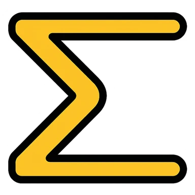 the number eleven represented using Greek alphabet letterforms, stylized, colorful lineal icon with black outlines sticker