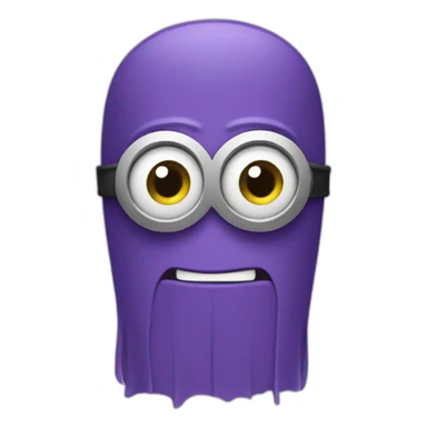 Purple minions sticker