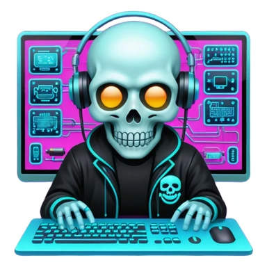 devops cyberpunk vaporwave hacker themed emoji pack sticker