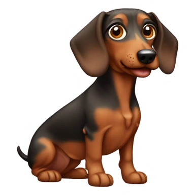 Teckel dog sticker