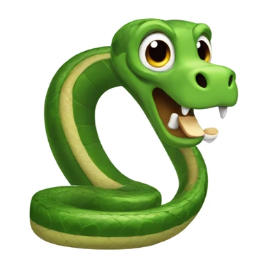 Snake asking “when are you coming?” sticker