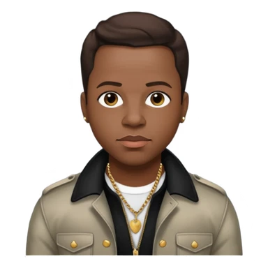 Michael Bivins with dark brown hair  sticker