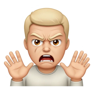 an angry person how wants an answer sticker