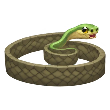 a snake in a trap sticker