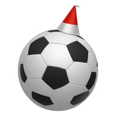 Soccerball-partyhat sticker