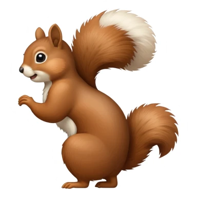 squirrel twerking view from back sticker