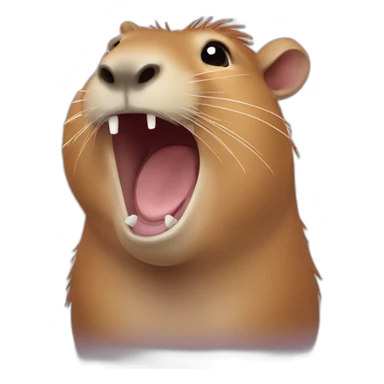 capybara laughing sticker
