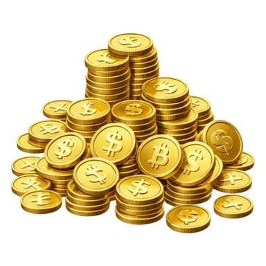 lots of money and gold sticker