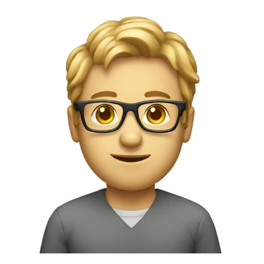 software engeneer with glasses  sticker