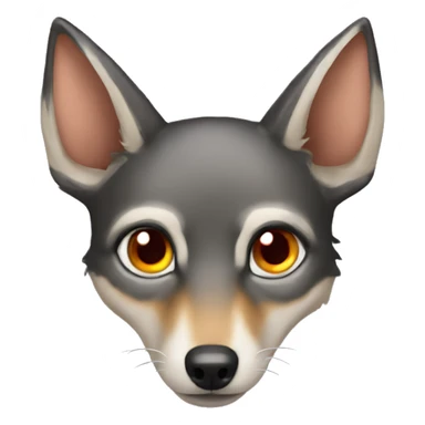 Jackal heart eyes sticker