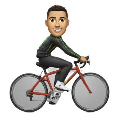  Ronaldo sur un vélo  sticker