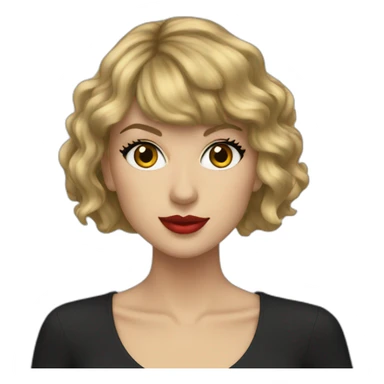 black Taylor swift sticker