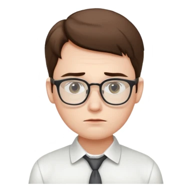 bored office worker sticker