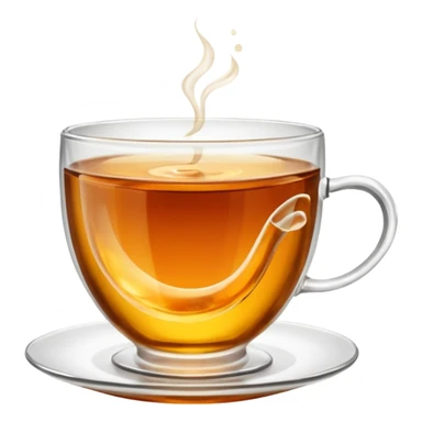 tea cup glasses sticker